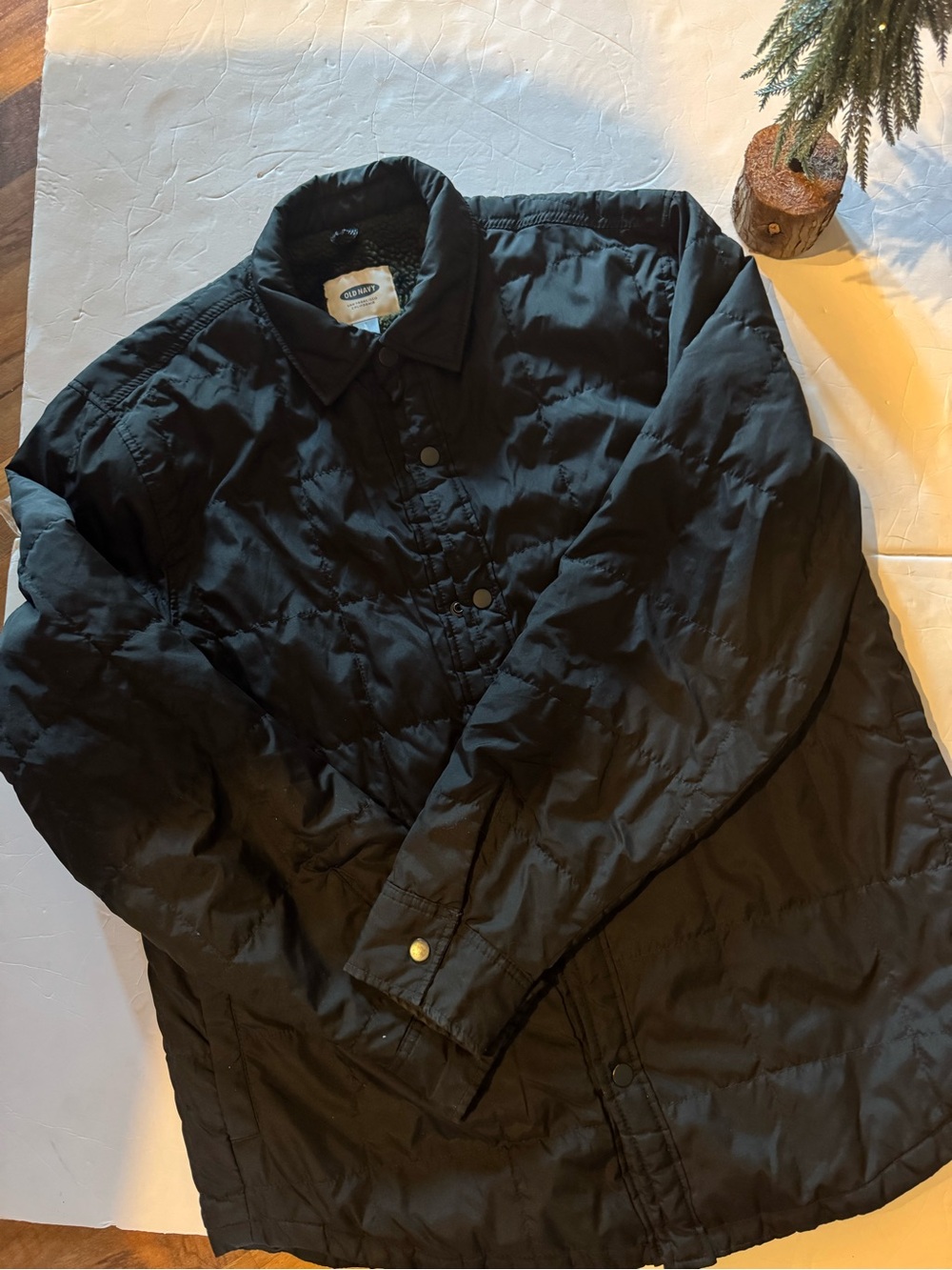 Old Navy Black Quilted Puffer Jacket